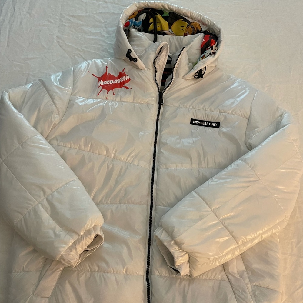 Nickelodeon - Members Only White Puffer  - Large